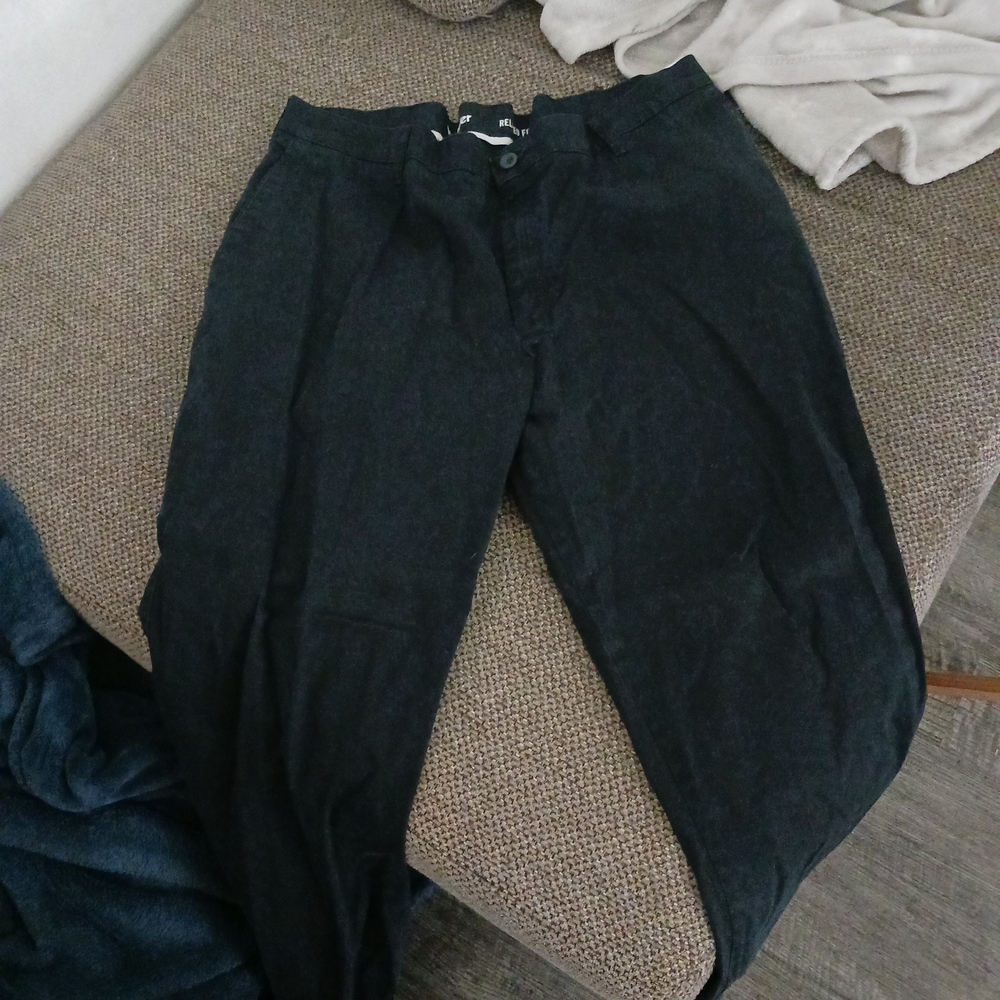 Wrangler Men's Dark Gray Dress Pants